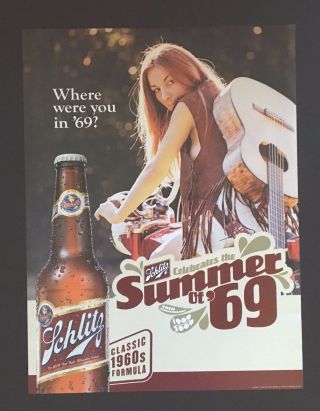 Schlitz Beer Posters - " Classic 1960 