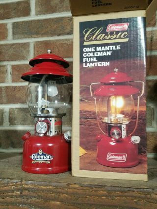 Coleman 200b Red Lantern 8 Of 95 Date Near.  Fired Only Once