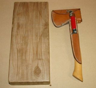 Vintage Craftsman Hatchet Axe And Fixed Blade Knife With Sheath