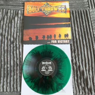 Bolt Thrower - For Victory Green/red Splatter /300 Vinyl Napalm Death Obituary