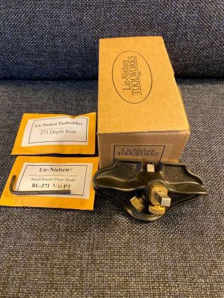 Lie - Nielsen Tool L - N 271 Small Router Plane W/extra Blade