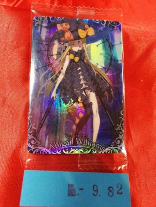Fate Grand Order Fgo Wafer Card Foreigner Abigail Williams Holo Prism Anime Game