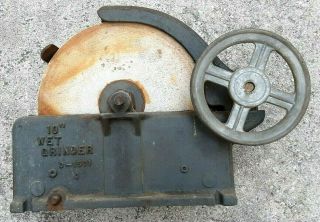 Vintage 10 " Wet Stone Wheel Grinder Sharpener Craftsman D - 1501