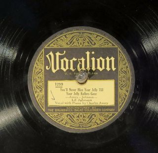 78 Rpm - Lil Johnson (with Charles Avery,  Piano),  Vocalion 1299,  E,  Blues - Jazz