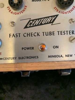 Vacuum Tube Tester - Vintage Century FC - 2 - Guitar - HiFi - Radio - TV Tubes 2