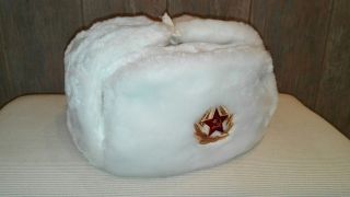 Soviet Russian Army Soldier Winter Cap Hat Ushanka,  Red Star Badge L,  Xl Sizes