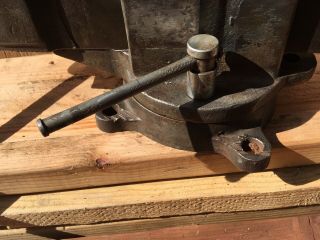 Columbian no.  203 1/2 M2 Bench Vise,  Swivel Base,  3 1/2” jaws,  with Pipe Jaws 3