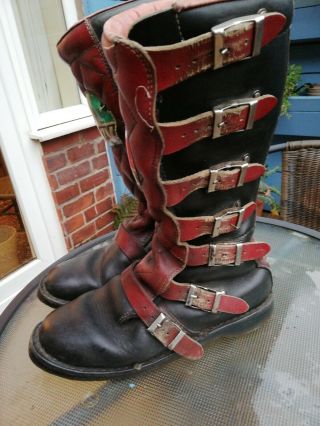 Vintage agv Motorcycle Boots 2