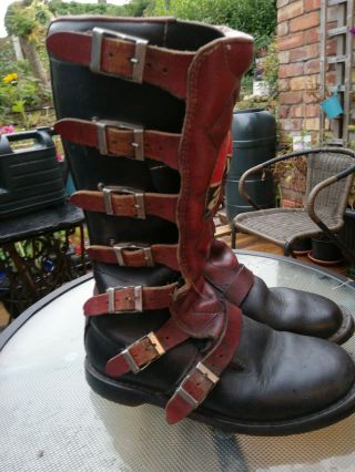 Vintage agv Motorcycle Boots 3