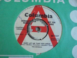 The Animals - Baby Let Me Take You Home 1964 Uk 45 Columbia Demo