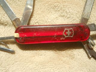 Victorinox Vagabond Swiss Army Knife In Translucent Ruby