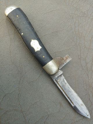 Vintage As - Is Hibbard Spencer Bartlett Pocket Knife Old Antique 2 Blade 1 Broken