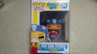 Funko Pop Family Guy 34 Ray Gun Stewie Vinyl Figure,  Box Protector