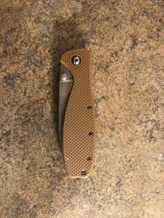 Esee Zancudo Mosquito D2 Framelock Folding Blade Coyote Brown Handle Knife