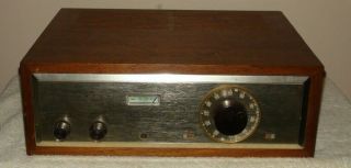 Vintage Scott Lt - 110 Stereo Tuner Needs Tubes Wood Case