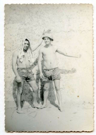 22 Vintage Photo Shirtless Soldier Buddy Boys Men Snapshot Gay