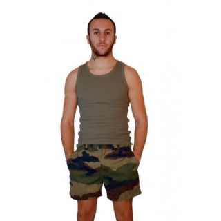 Vintage 1990s French Army Camo Shorts Military Camouflage Cce Woodland