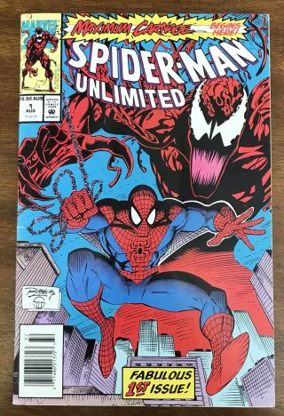 Spider - Man Unlimited 1 Marvel Australian Price Variant Mid Grade First Shriek