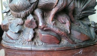 Rare Antique Black Forest Carving: FOX 