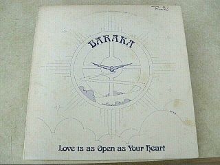 Ultra Rare Vinyl Lp 1976 Funk Soul Baraka Love Is As Open As Your Heart Ex