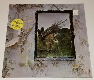 Led Zeppelin Lp Shrinkwrap Stairway To Heaven Hype Sticker Psych Robert Plant 45