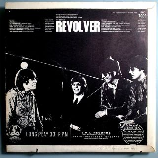 THE BEATLES REVOLVER RARE ORIG ' 66 UK LP w/WRONG TAKE OF TOMORROW NEVER KNOWS 3