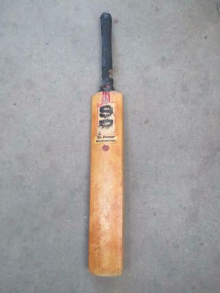 Cricket Bat,  Sp Logo,  St Peter,  Statesman Counter - Weighted,  Vintage