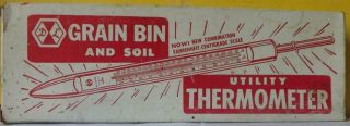 Vintage Grain Bin And Soil Thermometer Alden Coop Alden Iowa Iob