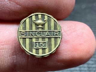 Sinclair Oil & Gas 14k Gold 2.  2g Gorgeous Vintage 15 Years Service Award Pin.