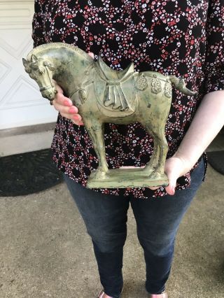 Vintage Cast Tang Dynasty Horse Statue Large