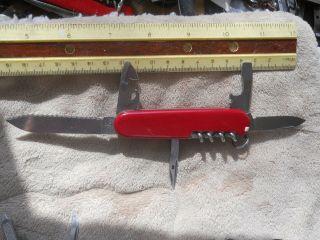 Victorinox Weekender (spartan) Swiss Army Knife In Red - Serrated Blade