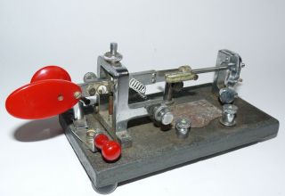 Antique Vintage Vibroplex Telegraph Signal Key Keyer Bug Morse Code 137839