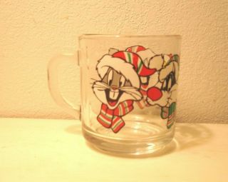Warner Bros - Looney Tunes Christmas Mug - Bugs Bunny,  Sylvester,  Tweety Bird - 1994