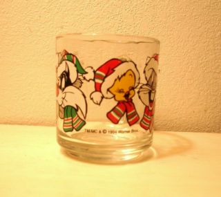 Warner Bros - Looney Tunes Christmas Mug - Bugs Bunny,  Sylvester,  Tweety Bird - 1994 2