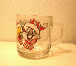 Warner Bros - Looney Tunes Christmas Mug - Bugs Bunny,  Sylvester,  Tweety Bird - 1994 3