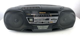 Panasonic Rx - Ds11 Am/fm Radio Cassette Cd Player Portable Stereo,  Black - Vtg