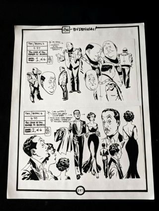 Alex Toth By Design Bionic Six 1987 Hand - Crafted Pg 297 Man On The Moon