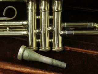 Vintage Olds Ambassador Fullerton Ca Bb Trumpet Ser.  747693,  7C Mouthpiece 3