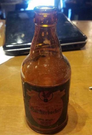 Old Vintage Brown (jacob) Ruppert Knickerbocker Beer Bottle Orig Label