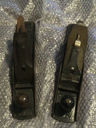 Two Vintage Stanley Bailey No.  5 1/2 Smooth Bottom And Corrugated Planes