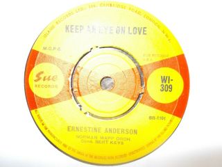 M - Uk Sue 45 - Ernestine Anderson - " Keep An Eye On Love " / " Continental Mind "