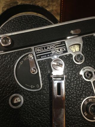 Vintage 1957 Bolex Paillard H16 Reflex Movie Film Camera Lenses,  Rare Unimotor 2
