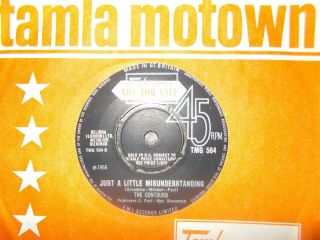 Uk Tamla Motown 45 - The Contours - " Determination " / " Just A Little.  "