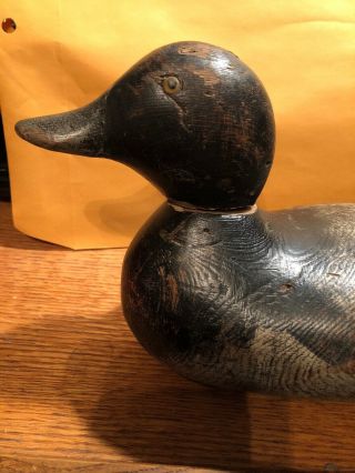 Antique Hand Carved Painted Wood Wooden Duck Decoy 2