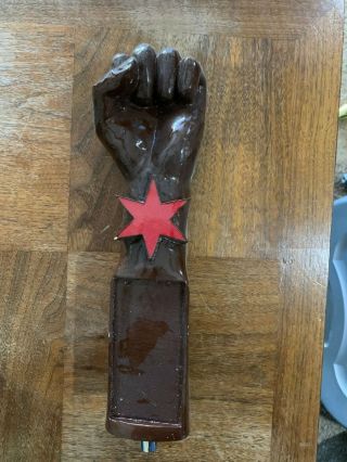 Revolution Brewing Tap Handle 13 " Brown,  Red Star