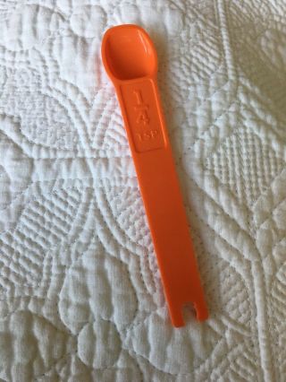 Vintage Tupperware 1/4 Teaspoon Measuring Spoon Replacement Orange