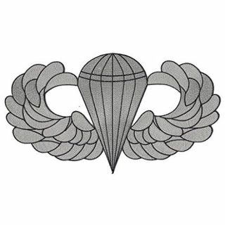 Basic Paratrooper Badge Jump Wings X - Large Back Patch Airborne Army Usaf Marine