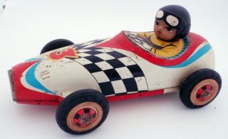 China Mf 816 Single Seat Race Car Friction Tin Toy Vintage