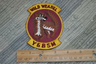 Usaf Ygbsm Wild Weasel 90th Tactical Fighter Squadron 90 Tfs Patch F - 4 Clark Ab