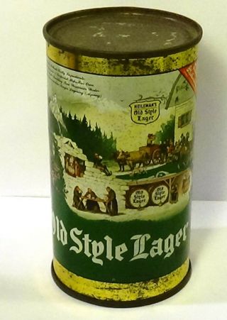 Old Style Lager Flat Top Beer Can Cool Vintage Graphics